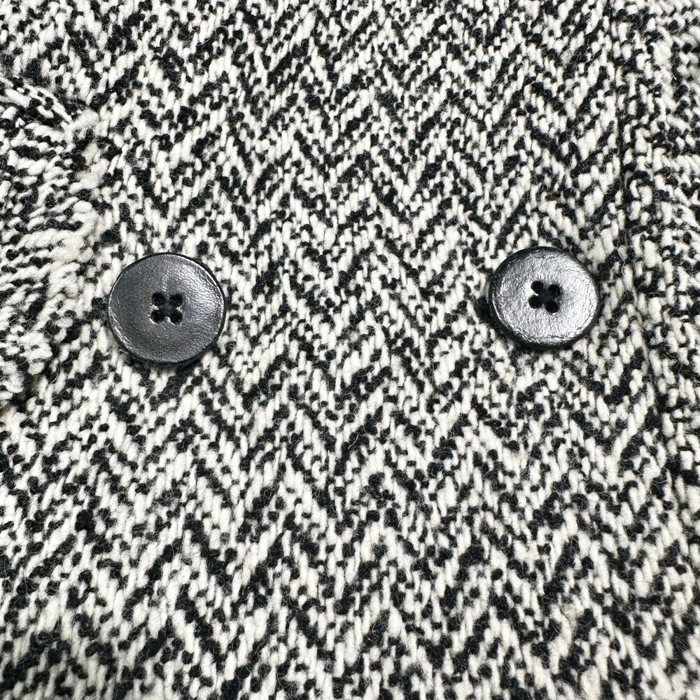 Banana Republic | Women | Vtg Tweed Herringbone Wool Blend Trench Coat | Small - Picture 14 of 16